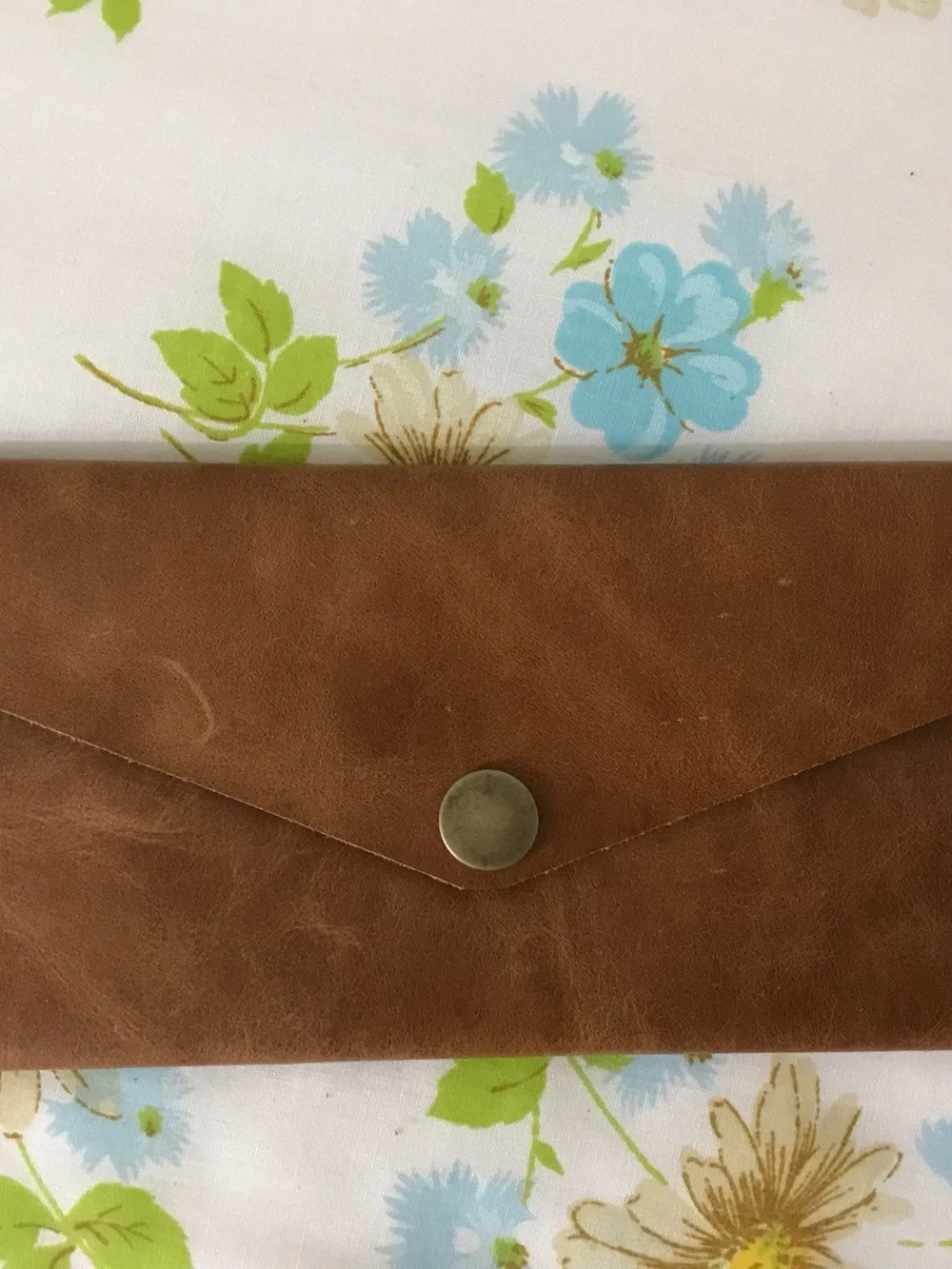 Handmade Genuine Leather Classic Tan Leather Passport Wallet